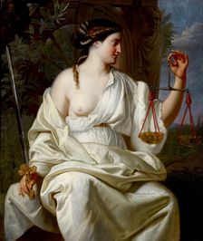 Justice, late 17th century. Artists: Unknown, Anon