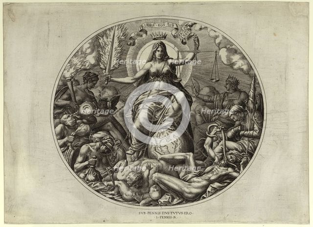Justice, Mid of 16th century. Artist: Davent, Léon (active ca 1540-1560)