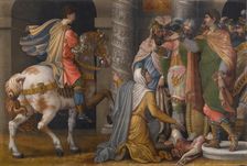 Justice of Trajan. (Giudizio di Traiano), c1550-1560. Creator: Campi, Giulio (1507-1573)