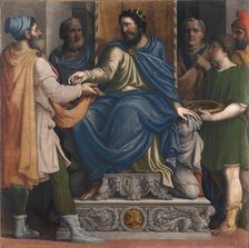 Justice of Philip II of Macedon. (Filippo il Macedone restituisce il denaro a Macheta), c1550-1560. Creator: Campi, Giulio (1507-1573)