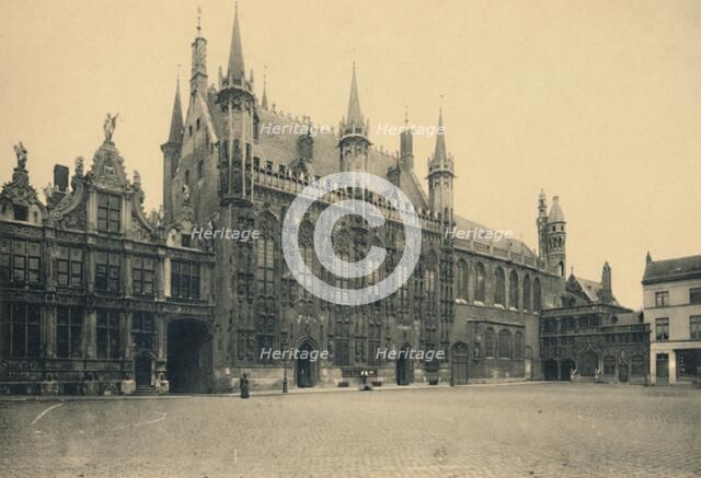 'Justice Palace, Town Hall and Chapel of the Holy Blood', c1910. Artist: Unknown.