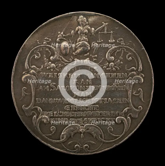 Justice [reverse], c. 1625. Creator: Daniel Sailer.