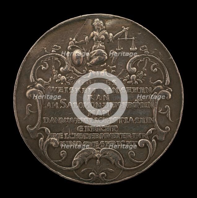 Justice [reverse], c. 1625. Creator: Daniel Sailer.