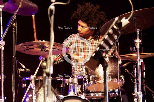 Justin Brown, Love Supreme Jazz Festival, Glynde Place, East Sussex, 2015. Artist: Brian O'Connor.