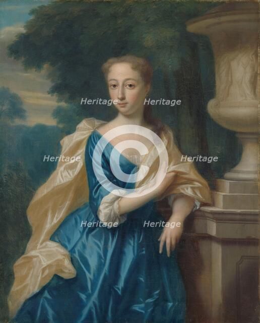 Justina Johanna Ramskrammer (1702-98), Wife of Isaac Parker, 1734. Creator: Philip Van Dijk.