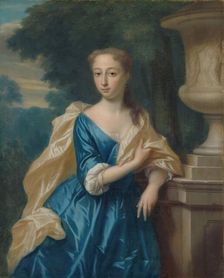 Justina Johanna Ramskrammer (1702-98), Wife of Isaac Parker, 1734. Creator: Philip Van Dijk