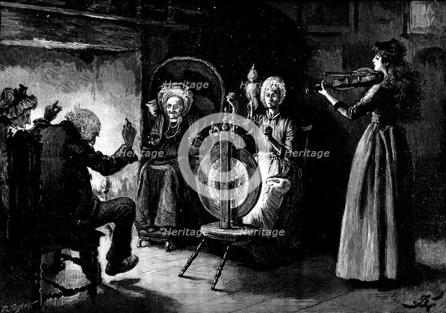 Justinian yielded himself wholly to the influence of the tune...beating time with one foot, 1890. Creator: R. Taylor.