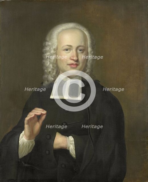 Justus Tjeenk (1730-82), one of the Founders of the Zeeuws Genootschap (Zeeland Society)..., 1756. Creator: Herman Frederik van Hengel.