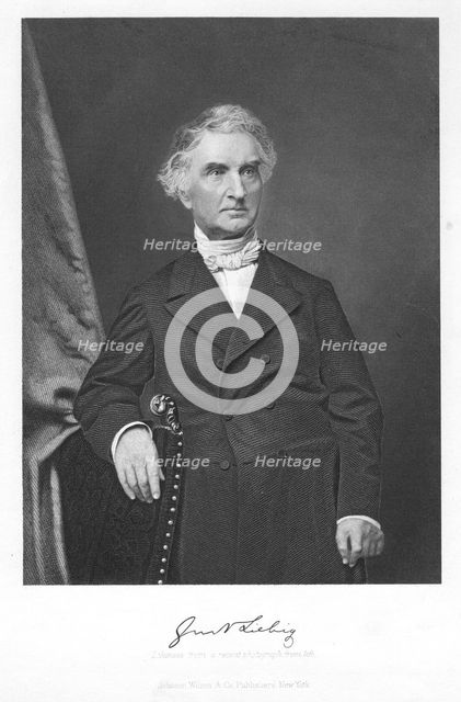 Justus von Liebig, 19th century German chemist. Creator: Unknown.