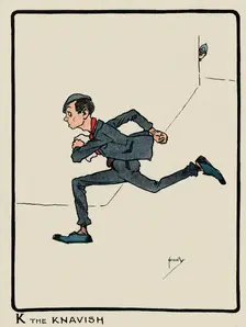 K the Knavish 1903. Artist: John Hassall