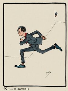 K the Knavish 1903. Artist: John Hassall