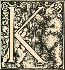 K - An Alphabet by Hans Weiditz c1520-1521, (1908). Creator: Hans Weiditz