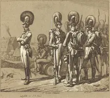 K. baierische Infanterie (Bavarian Infantrymen), 1816. Creator: Johann Adam Klein