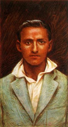 K. S. Duleepsinhji (Cambridge University and Sussex) 1928. Creator: Unknown