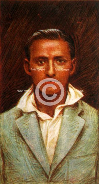 'K. S. Duleepsinhji (Cambridge University and Sussex)', 1928. Creator: Unknown.