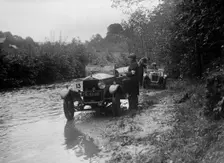 OM of JA Andrews and Austin Ulster competing in the JCC Lynton Trial, 1932. Artist: Bill Brunell