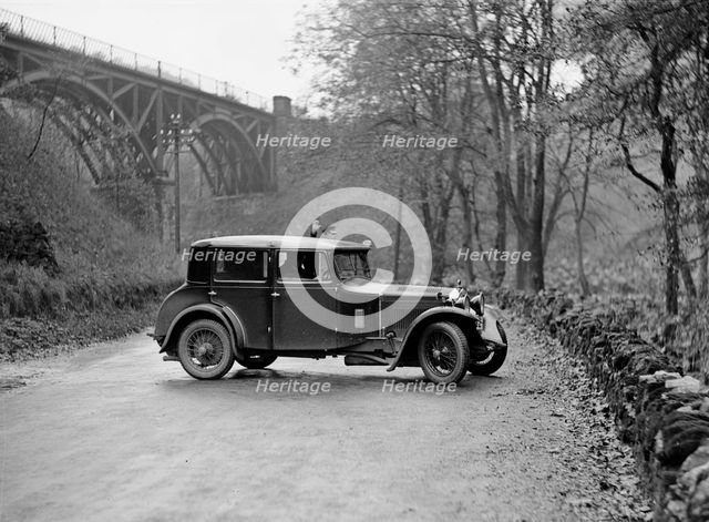 OM of PD Walker competing in the MCC Sporting Trial, 1930. Artist: Bill Brunell.