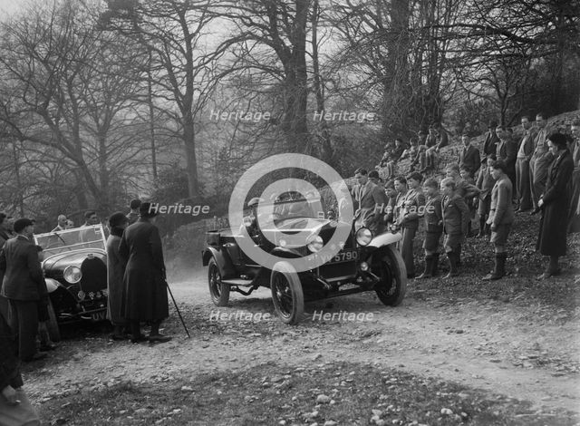 OM open 4-seat tourer, Bugatti Owners Club Trial, Nailsworth Ladder, Gloucestershire, 1932. Artist: Bill Brunell.