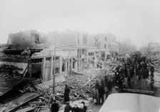 Omaha, 24th & Lake Sts. after cyclone, between c1910 and c1915. Creator: Bain News Service