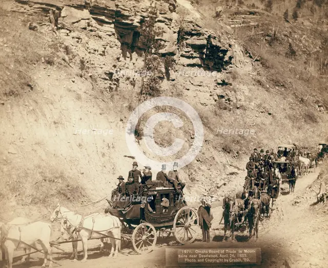 Omaha Board of Trade in Mountains near Deadwood, April 26, 1889, 1889. Creator: John C. H. Grabill.
