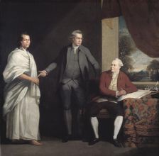 Omai, Joseph Banks and Dr Daniel Solander, c1775-6. Creator: William Parry
