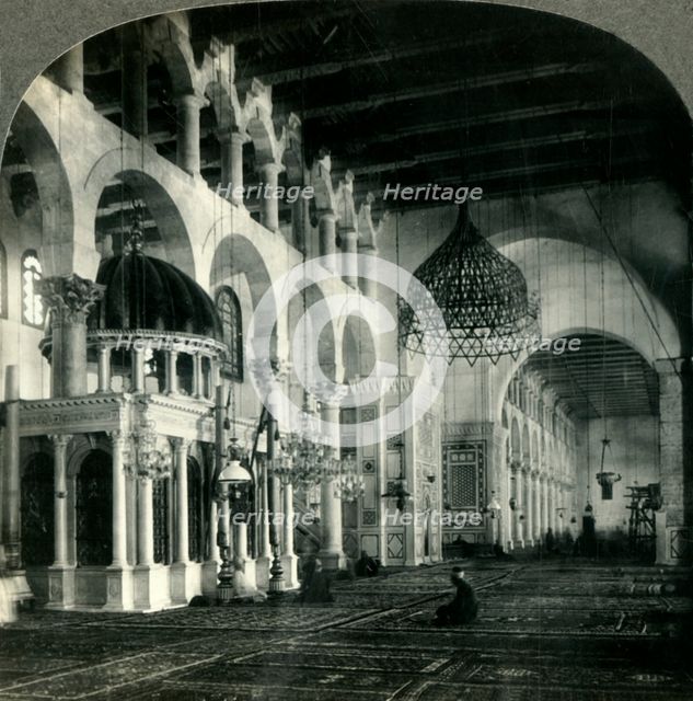 'Omaiyade, the Grand Mosque of Damascus, Syria', c1930s. Creator: Unknown.