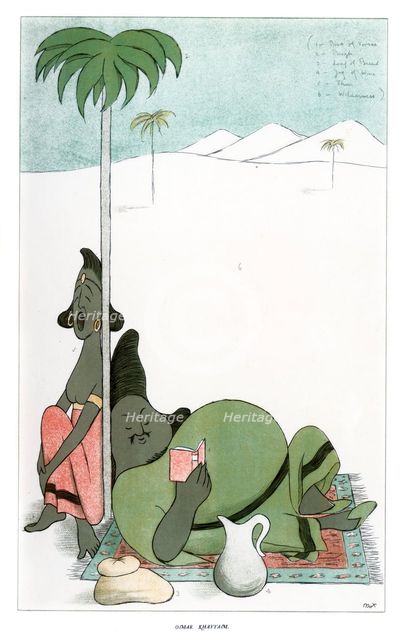 'Omar Khayyam', 1904.Artist: Max Beerbohm