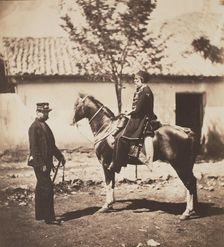 Omar Pacha and Col. Simmons Attached to the Turkish Head Quarters, c1855. Creator: Roger Fenton