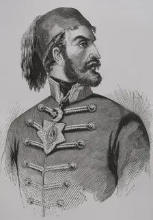 Omar Pasha (1806-1871), Ottoman general and governor, born in Croatia, (1856). Creator: Unknown