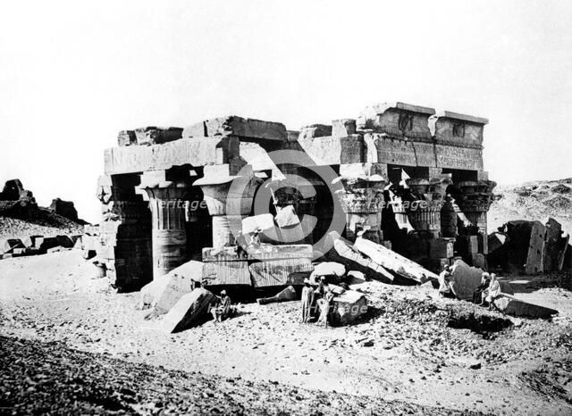 Ombos Temple, Nubia, Egypt, 1887. Artist: Henri Bechard