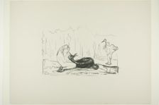 Omega and the Deer, 1908/09. Creator: Edvard Munch