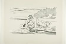 Omega's Death, 1908/09. Creator: Edvard Munch