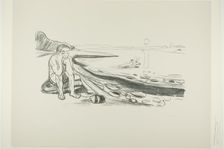 Omega's Flight, 1908/09. Creator: Edvard Munch