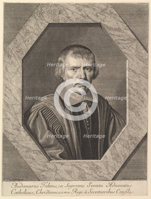 Omer II Talon, avocat au Parlement et conseiller du roi. Creator: Jean Morin.