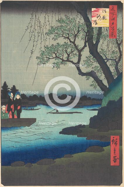 Ommayagashi, Sumida River, ca. 1857., ca. 1857. Creator: Ando Hiroshige.