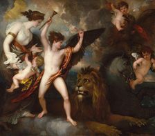 Omnia Vincit Amor, or The Power of Love in the Three Elements, 1809. Creator: Benjamin West