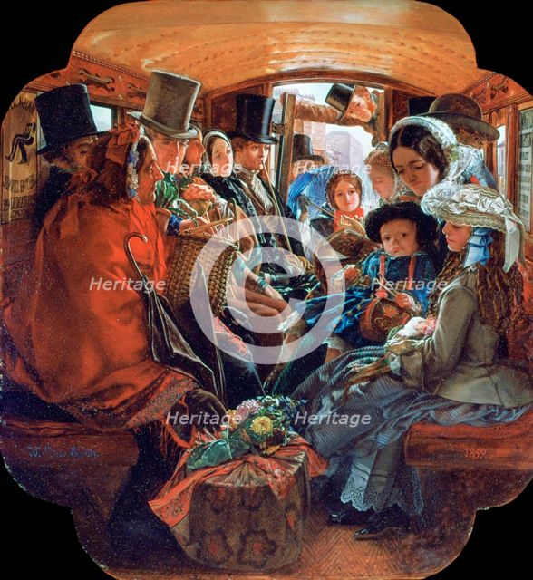 'Omnibus Life in London', 1859. Artist: William Maw Egley