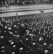 On 27th January, Mr. Churchill addressed an audience in Free Trade Hall, Manchester 1913, (1945)