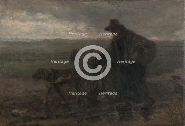 On Country Roads and Fields, 1892. Creator: Jozef Israels.