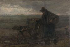 On Country Roads and Fields, 1892. Creator: Jozef Israels