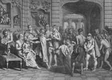On Coupe les Cheveux, et on donne un Nom aux Fils de L'Yncas 1723. Creator: Bernard Picart