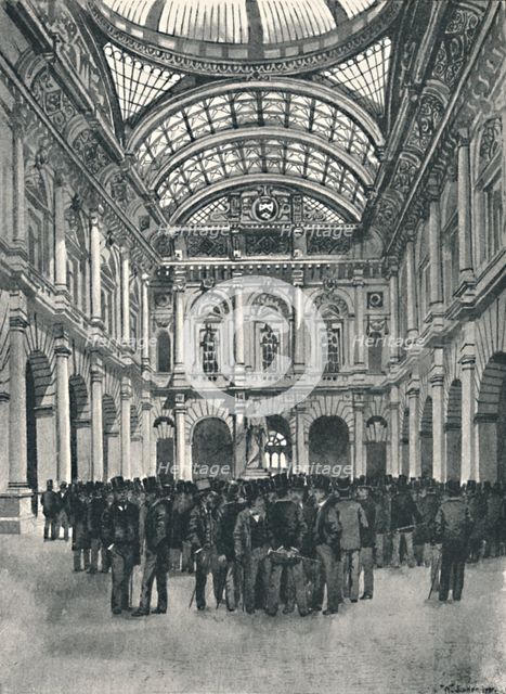 'On Change - Royal Exchange', 1891. Creator: William Luker.