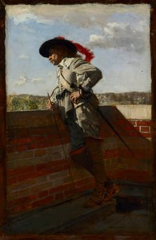 On a Terrace, 1867. Creator: Ernest Meissonier (French, 1815-1891)