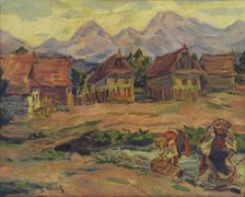 On a Brook below the Tatras, 1930-1935. Creator: Gustav Mally
