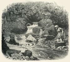 On a Highland Stream c1870