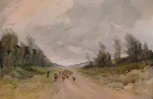 On a Northumberland Road 20th century, (1935). Artist: Robert J Hewitt