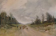 On a Northumberland Road 20th century, (1935). Artist: Robert J Hewitt