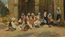 On a pilgrimage in Levoca, 1918. Creator: Florián Milan