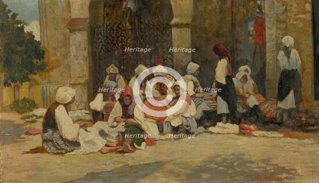 On a pilgrimage in Levoca, 1918. Creator: Florián Milan.
