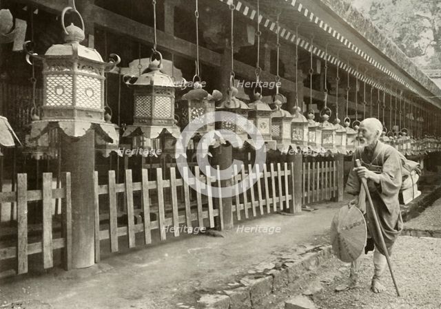 'On a Pilgrimage to Nara', 1910. Creator: Herbert Ponting.